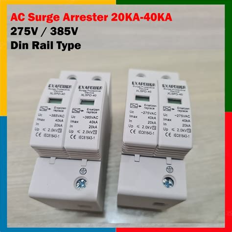 Jual Spd Ac P V V Surge Arrester Ka Ka Anti Petir Surge