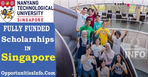 Nanyang Technological University Scholarship In Singapore 2025 2026