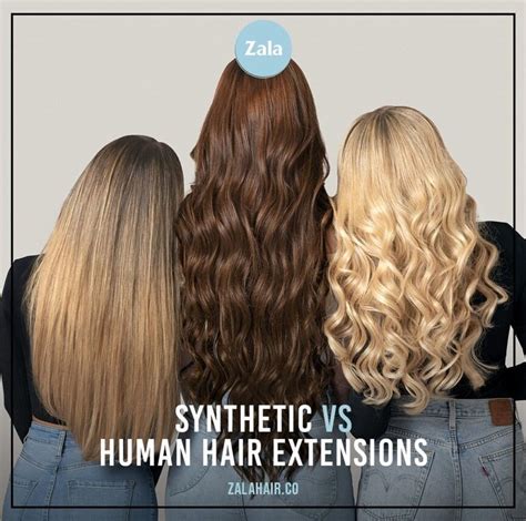 Hair Extensions Synthetic Vs Human Hair Zala Au