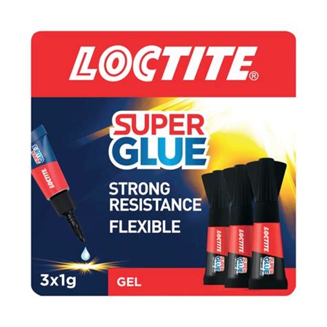 Loctite Super Glue Mini Trio Power Gel 3x1g Pack Of 3 2642101