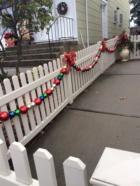 Christmas Fence Garland