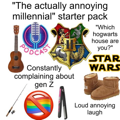 The Actually Annoying Millennial Starter Pack Rstarterpacks