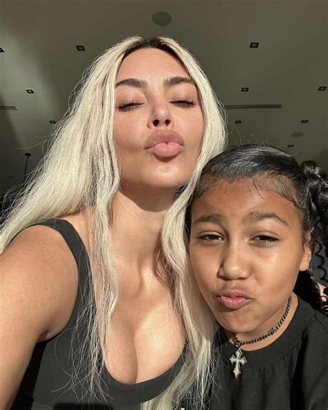 Kim Kardashian Went Makeup Free For A Kissy Face Selfie With Her