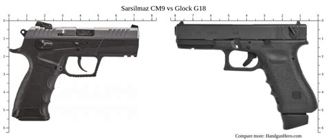 sarsilmaz cm  glock  size comparison handgun hero