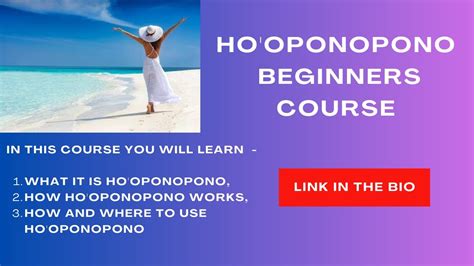 HO OPONOPONO Beginners Course Link In Bio YouTube