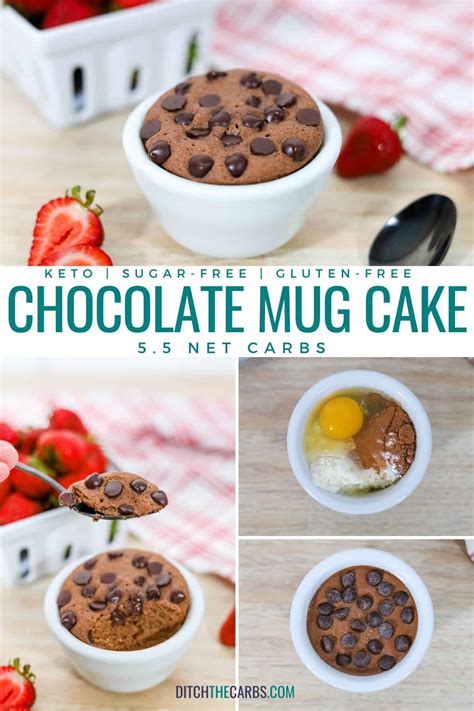 Easy Double Chocolate Keto Mug Cake 1 Minute Recipe Thinlicious