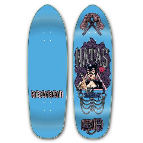 Strangelove Natas Kaupas 10 Blue Skateboard Deck The Dark Slide In