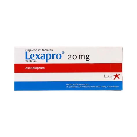 Lexapro 20 Mg 28 Tabletas