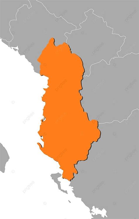 Map Of Albania Political Map Of Albania With The Several Counties Photo