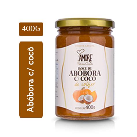 Abóbora c Coco cremosa de Colher RB Amore Premium 400g Shopee Brasil