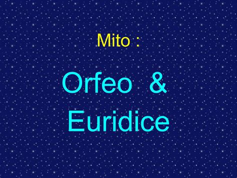 Mito Orfeo Y Euridice Impres Ppt