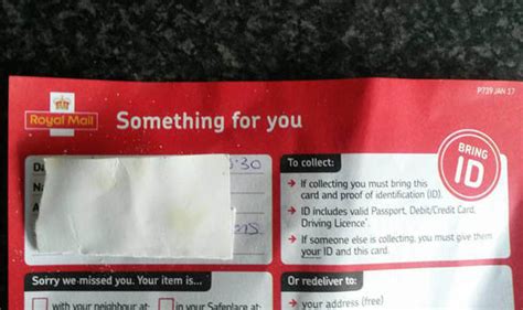 Post Scam Warning As Fake Missed Delivery Cards Charge Homes £45