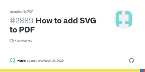 How To Add Svg To Pdf · Issue 2889 · Parallax Jspdf · Github