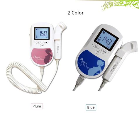 Doppler Fetal Prenatal De Bolsillo Sonda De Mhz Pantalla Lcd