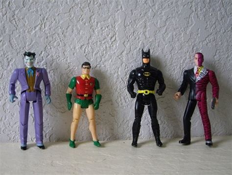 Four Vintage Batman Character Action Figures