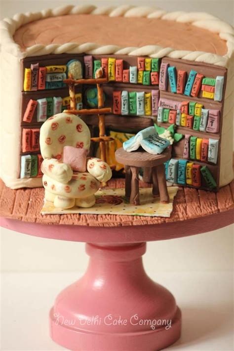 Library Cake Library Cake Book Cakes Amazing Cakes