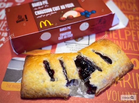 A Mcdonalds Baked Blueberry Maple Pie A Limited Time Menu Item In
