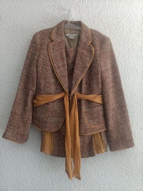 Ensemble Tailleur Tweed Veste Jupe Zara Basic Taille Kaufen