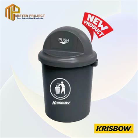 Jual Krisbow Dust Bin Tempat Sampah Plastik 110 Ltr Abu Abu Jakarta