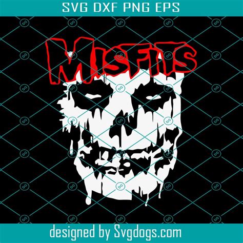 Misfits Splatter Svg Skull Logo Black Svg Ladies And Juniors Svg