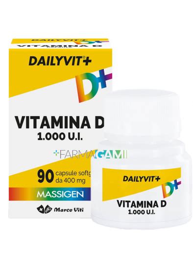 Massigen Dailyvit Integratore Vitamina D Ui Capsule Softgel