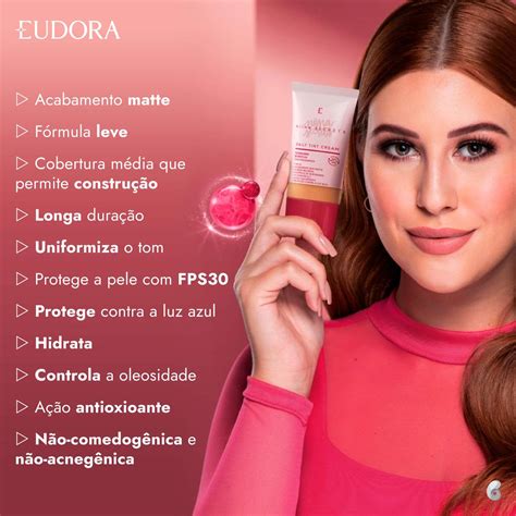 Base Líquida Eudora Niina Secrets Daily Tint Cream Beleza na Web