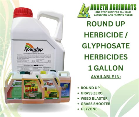 ROUND UP HERBICIDE GLYPHOSATE HERBICIDES Pamatay Damo 1 GALLON 4