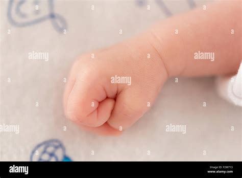 Fist Of A Newborn Baby Boy Stock Photo Alamy