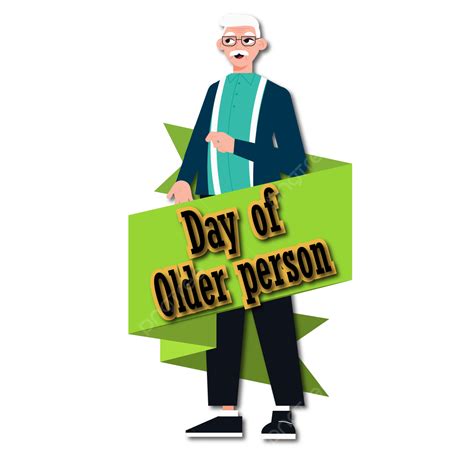 Old Man Person Vector Hd PNG Images International Day Of Older Persons