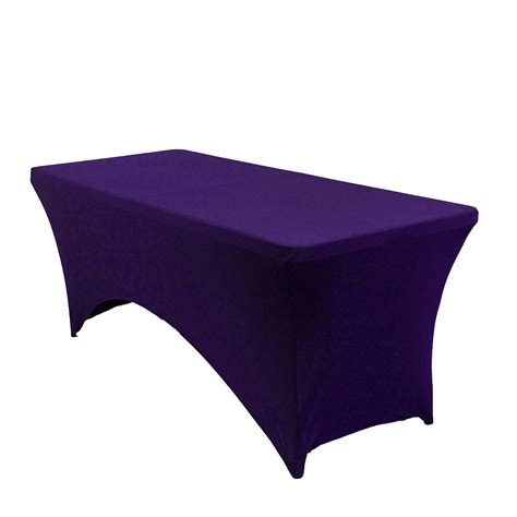 Mds Pack Of 5 Rectangular Stretch 8ft Spandex Table Cover Tablecloths