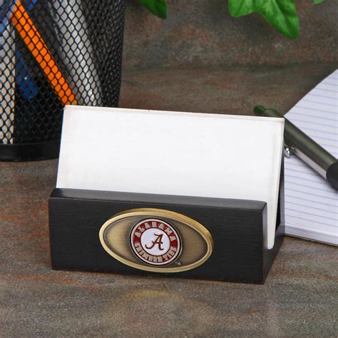 Alabama Crimson Tide Business Card Holder Black Unique Alabama Stuff