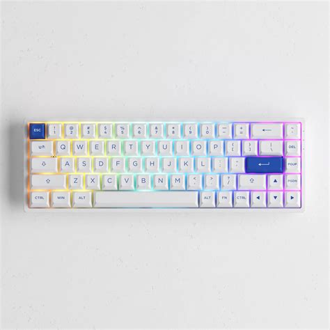 Buy Akko B Plus Blue On White Rgb Backlit Hot Swap Wireless Mechanical Gaming Keyboard