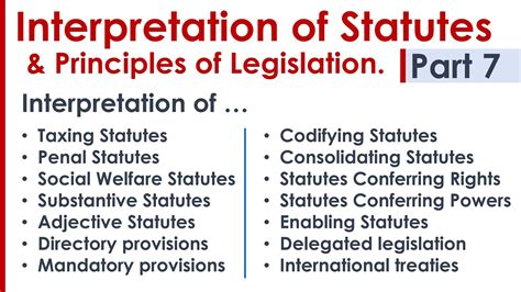 Interpretation Of Statutes Principles Of Legislation Llb Syllabus