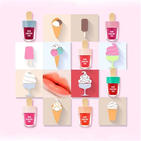 Hot Colors Ice Cream Lip Gloss Jelly Liquid Lipstick Does Not Fade Non Stick Cup Shiny