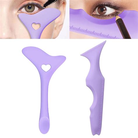 Amazon Tekalobr Pcs Eyeliner Stencils Silicone Eye Makeup Tool