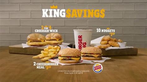 Burger King King Savings Menu Tv Commercial Deal Time All The Time