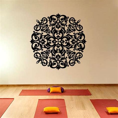 Mandala Yoga Wall Decal Vinyl Sticker Wall Decor By Cozydecal 1599