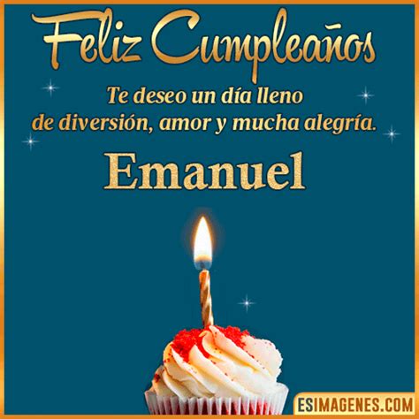 【º‿º】 Feliz Cumpleaños Emanuel【 ️】30 Tarjetas Y 