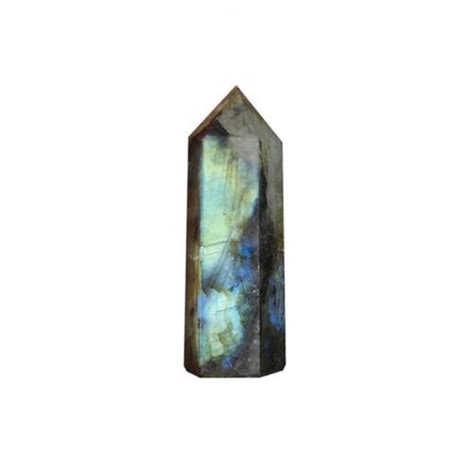 Pierre De Lune Colonne De Cristal Labradorite Naturelle Quartz