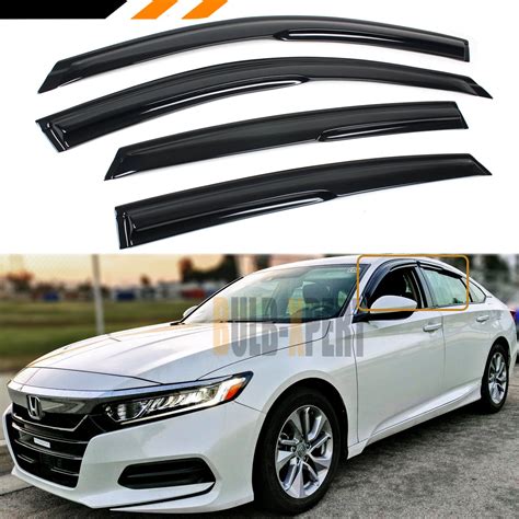 Buy JDM 3D Aero Wavy Style Window Visor Rain Guard Deflector Compatible