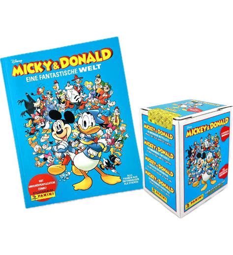 Panini Mickey Donald Stickers Cards Album 1 Box 36 Packets