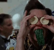 Jim Carrey Making Faces With Food Gifdb