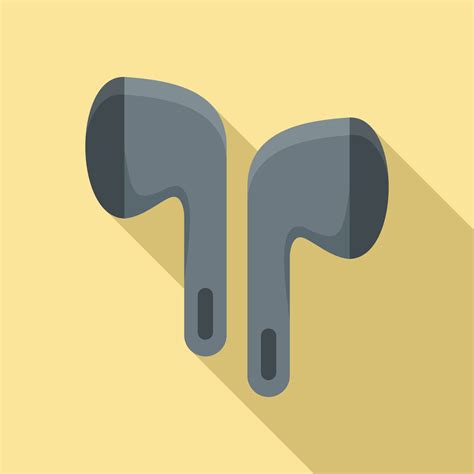 Wireless earbuds accessory icon, flat style 14544864 Vector Art at Vecteezy