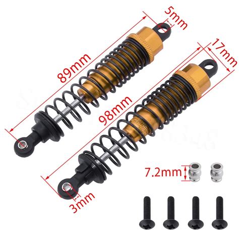 Aliexpress Buy Pcs Oil Filled Aluminum Front Shock Absorber