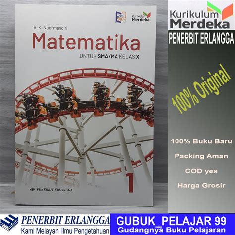 Jual Matematika Kelas X Sma Ma Erlangga Kurikulum Merdeka