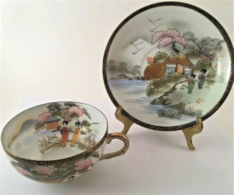 Occupied Japan Cup And Saucer Ardalt Hand Painted Vintage Cups Occupied Japan Tea Cups Vintage