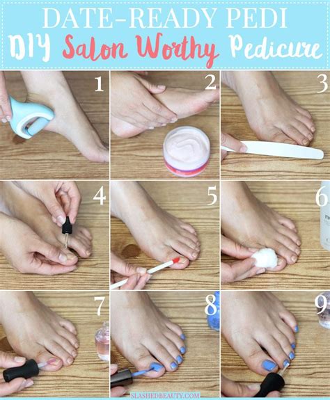 Salon Worthy Diy Pedicure Tutorial Slashed Beauty Diy Pedicure