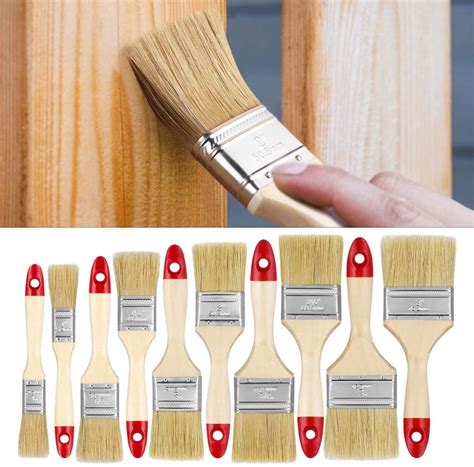 DARIT Pack Of 6 1 Inches Bristle Paint Brush Set Chip Paint Brushes