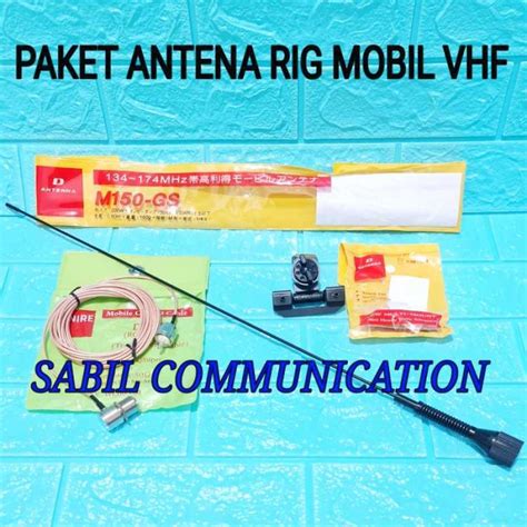 Promo PAKET ANTENA RADIO RIG MOBIL VHF M150 KABEL TEPLON BRACKET JEPIT