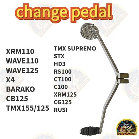 Cs Motorcycle Gear Change Pedal Xrm Wave Tmx Barako Rusi Rs